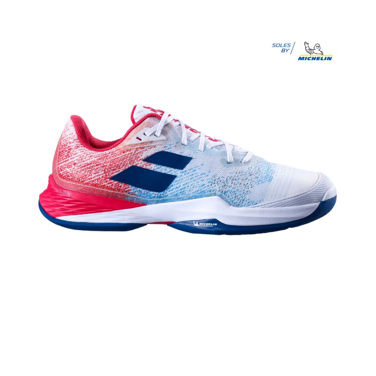 Babolat | Jet Mach 3 All Court Men's Shoes-White/ Blue