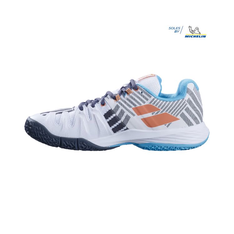 Babolat | Sensa Women's Shoes-White/Canyon Sunset