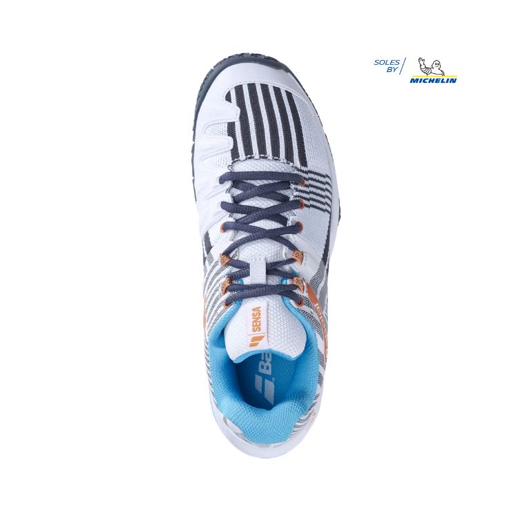 Babolat | Sensa Women's Shoes-White/Canyon Sunset
