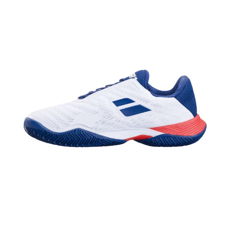 Babolat | Propulse Fury 3 Clay Men's Shoes-White/Estate Blue
