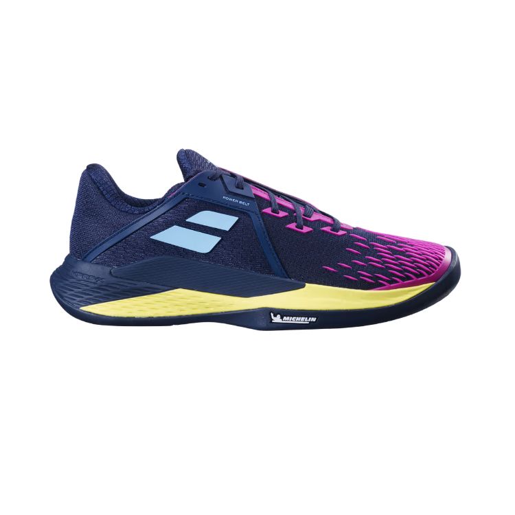 Babolat | Propulse Fury 3 Clay Men's Shoes-Dark Blue / Pink Aero