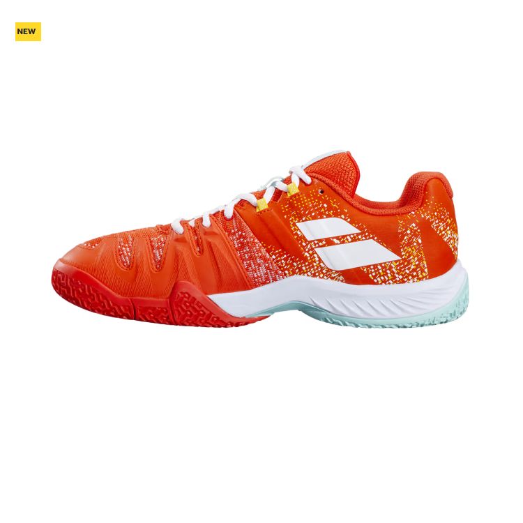 Babolat | Movea Men's Shoes-Tangerine Orange/ White