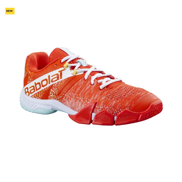 Babolat | Movea Men's Shoes-Tangerine Orange/ White